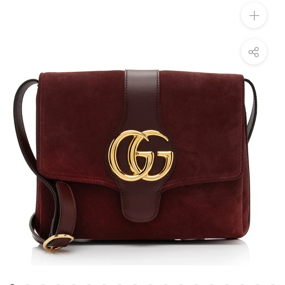 Gucci Suede Arli Medium Shoulder Bag